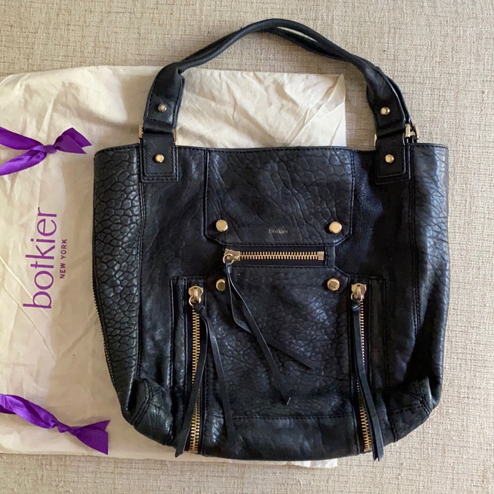 BOTKIER Black Leather Shoulder bag